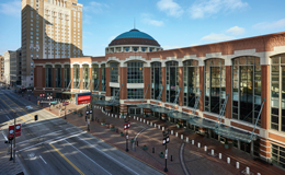 Main entrance of America's Center in downtown St. Louis