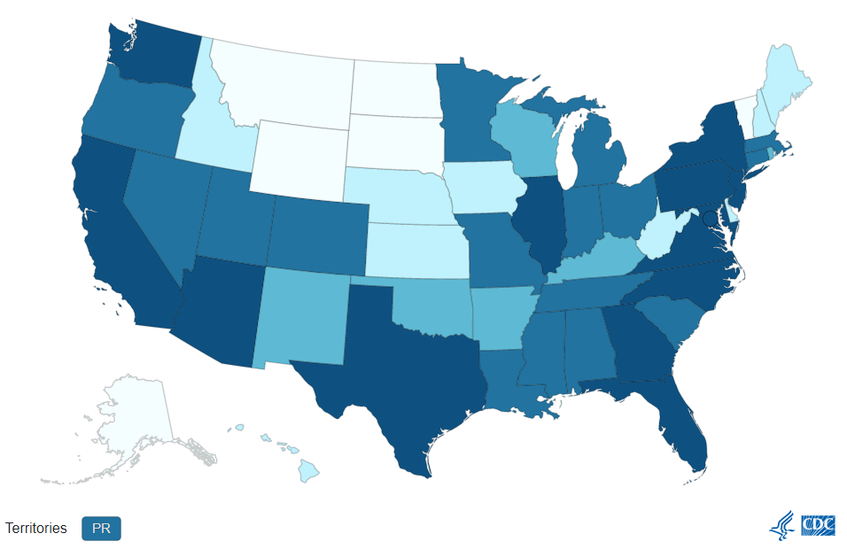 CDC MPOX Map January 04 2023