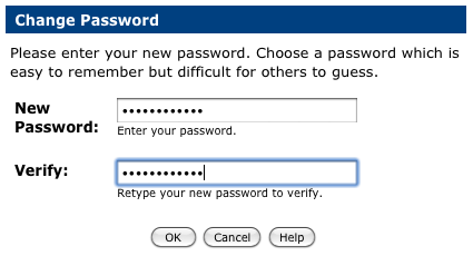 Enter your new password