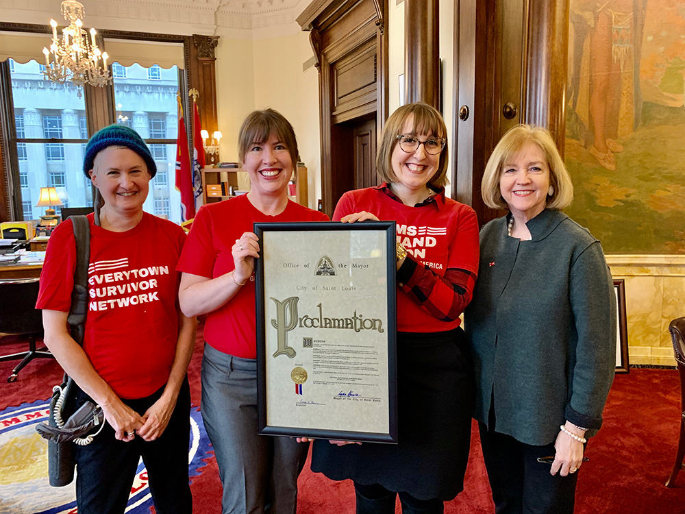 National Gun Violence Survivors Week - Mayor with Moms Demand Action