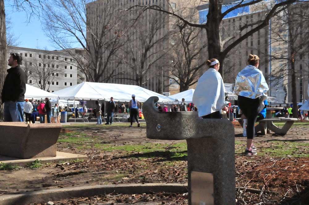 Kaufmann Park during Go! St. Louis Marathon