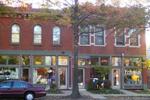 Barber shop and a Nicaraguan restaurant
