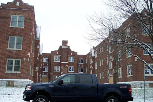 Magnolia Place condos along Magnolia across from Tower Grove Park
