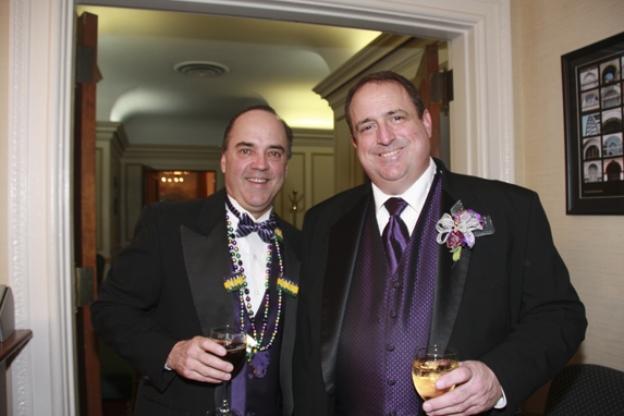 Jeff Rainford, Mayor Slay s Chief of Staff (l) and fellow guest take a moment out from mingling to pose for a photo.