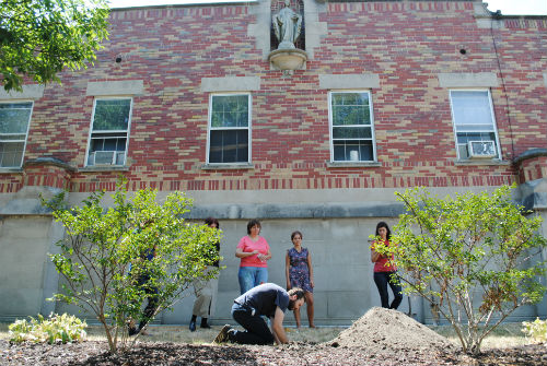 interring the time capsule