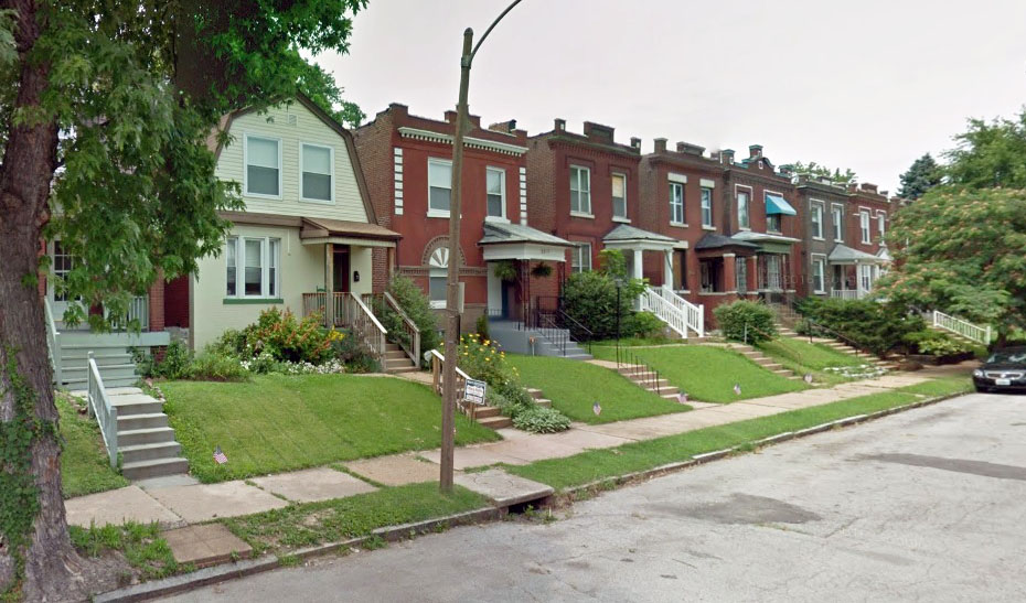 Streetscape in Tower Grove East