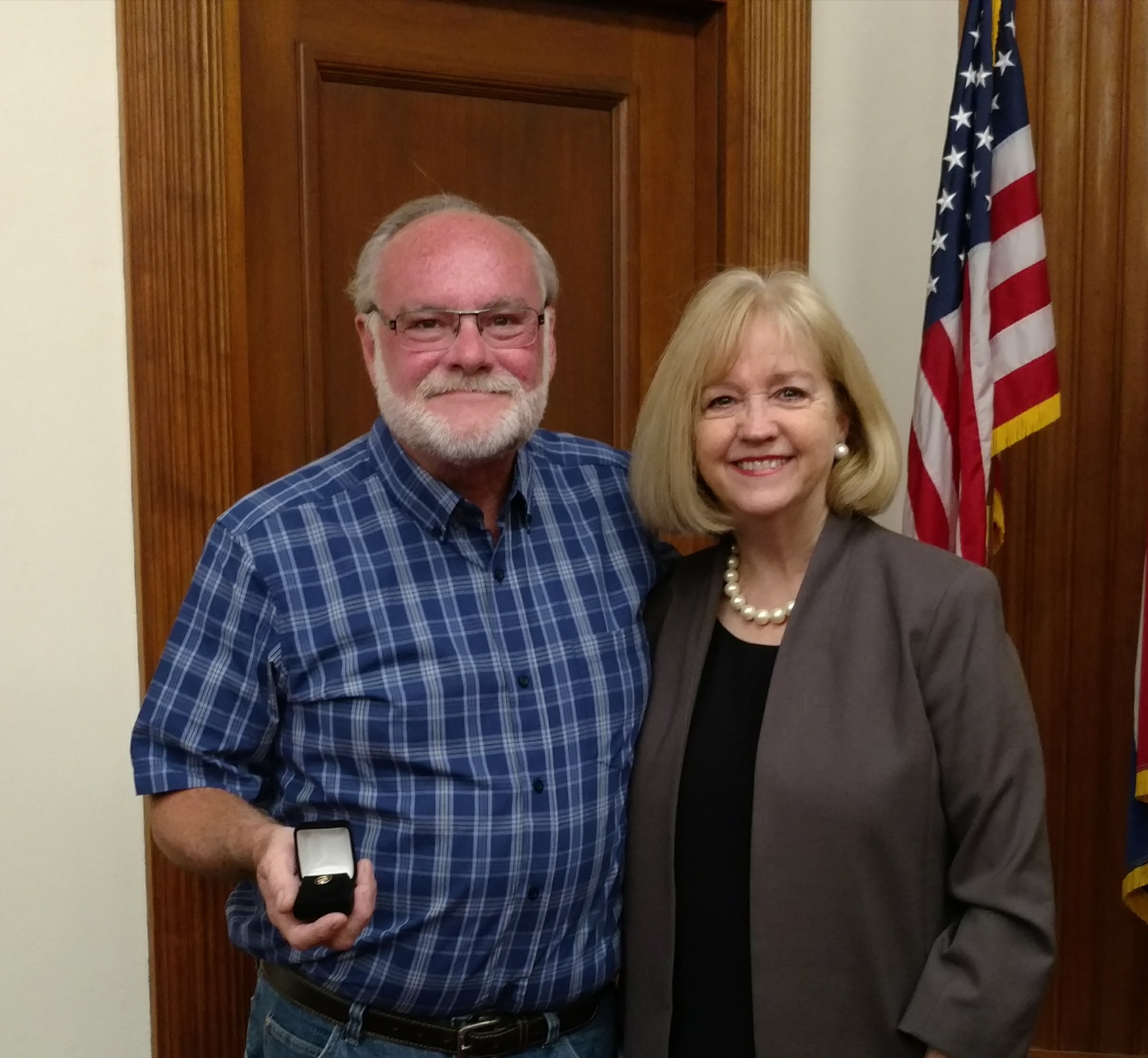 Guy Foshage recognized for his dedicated service to the city.