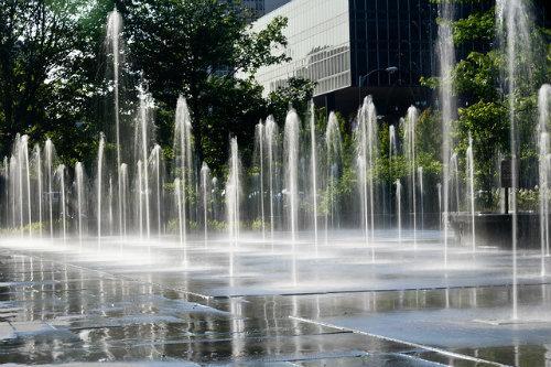 Jet fountain at City Garden