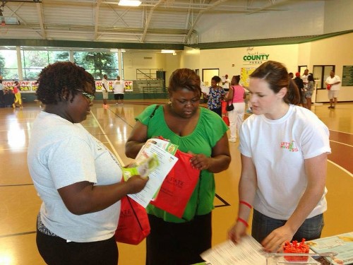 Emily at Be Healthy 2013 Event