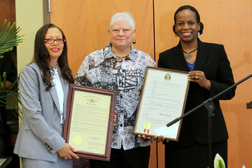 Dr. Lynne Cooper is the recipient of the Distinguished Fair Housing Service Award