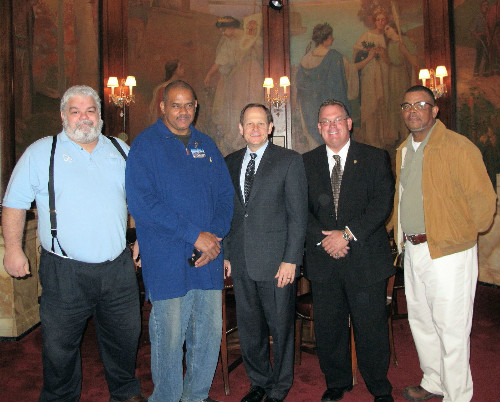 Chris Amos, Hershell Nowlin, Mayor Slay, Richard Bradley, Reginald Monroe