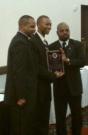 Justin Jackson receives award